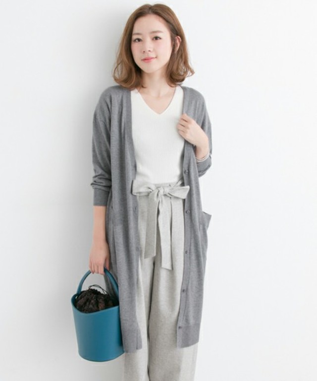 UR ウォッシャブルロングカーディガン