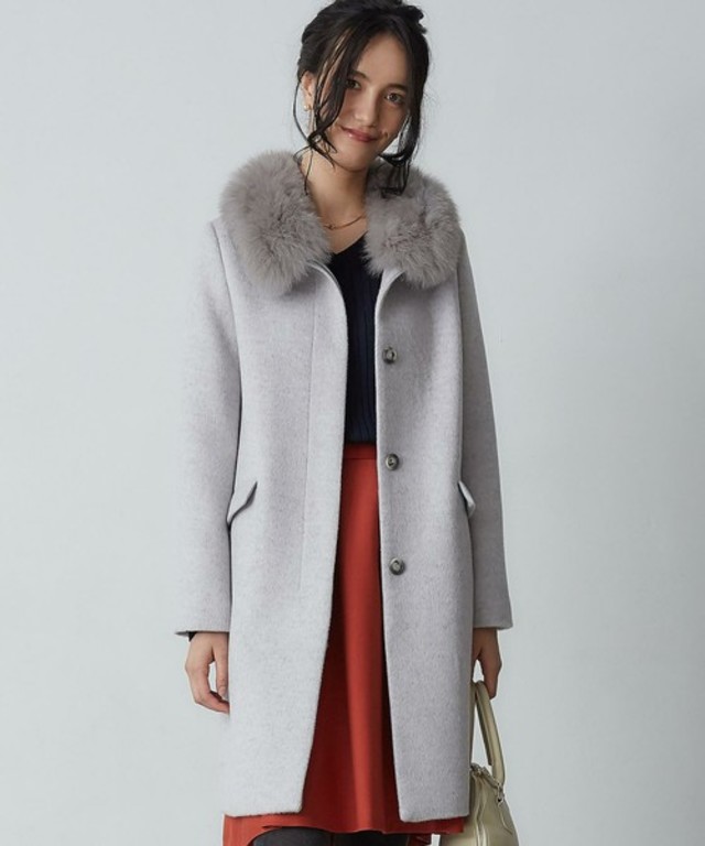 ◆CR Wシャギー ファー3WAYコート