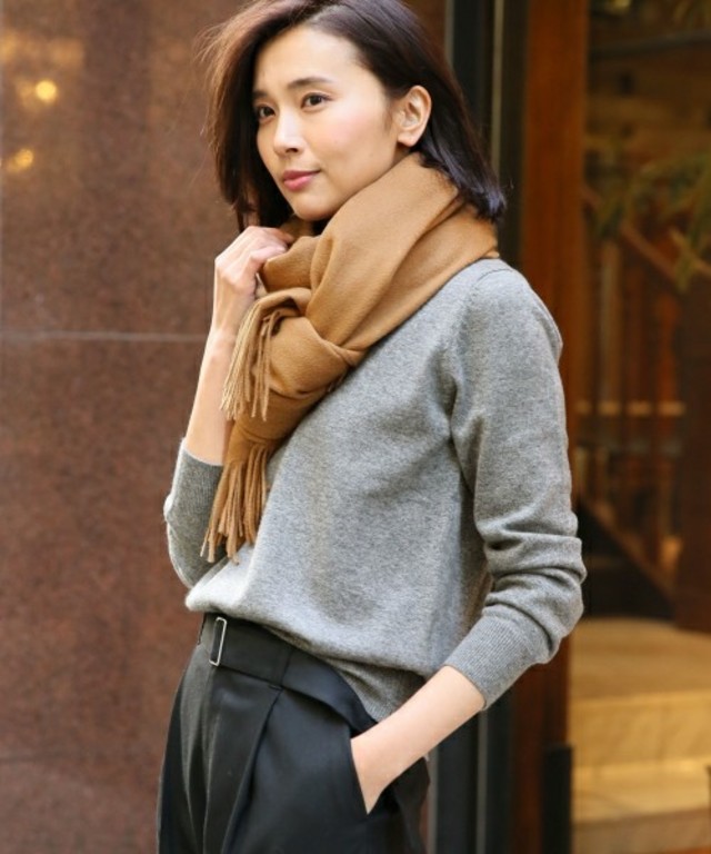 カシミアウールストール