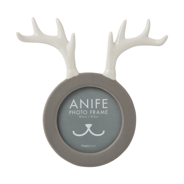 アニフェ フォトフレーム シカ グレー
