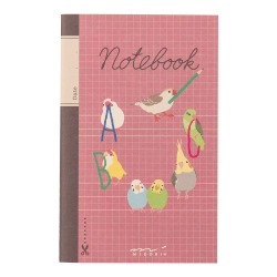 ノート〈ミニ〉セクション トリ柄