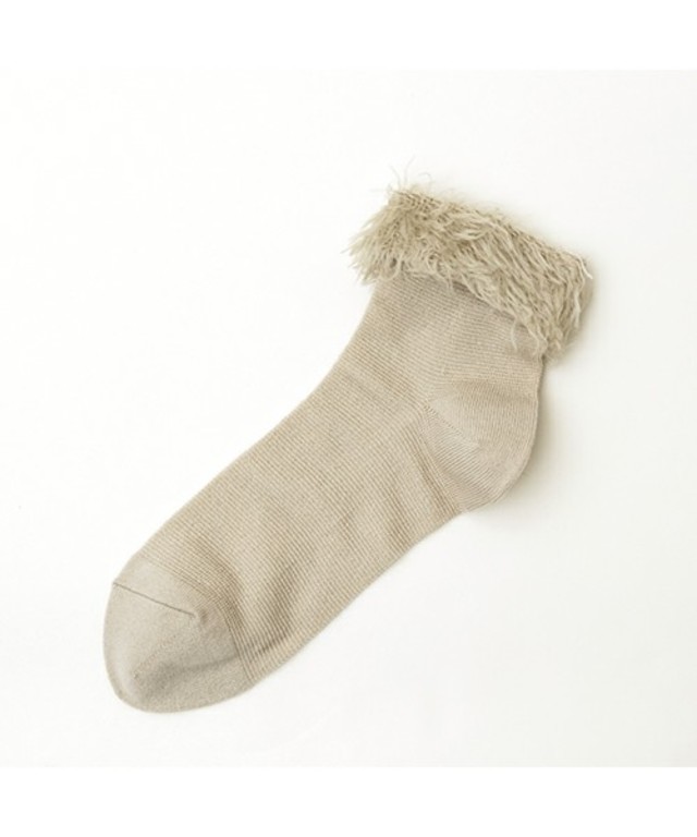 トップファー風シアーボーダーショートソック