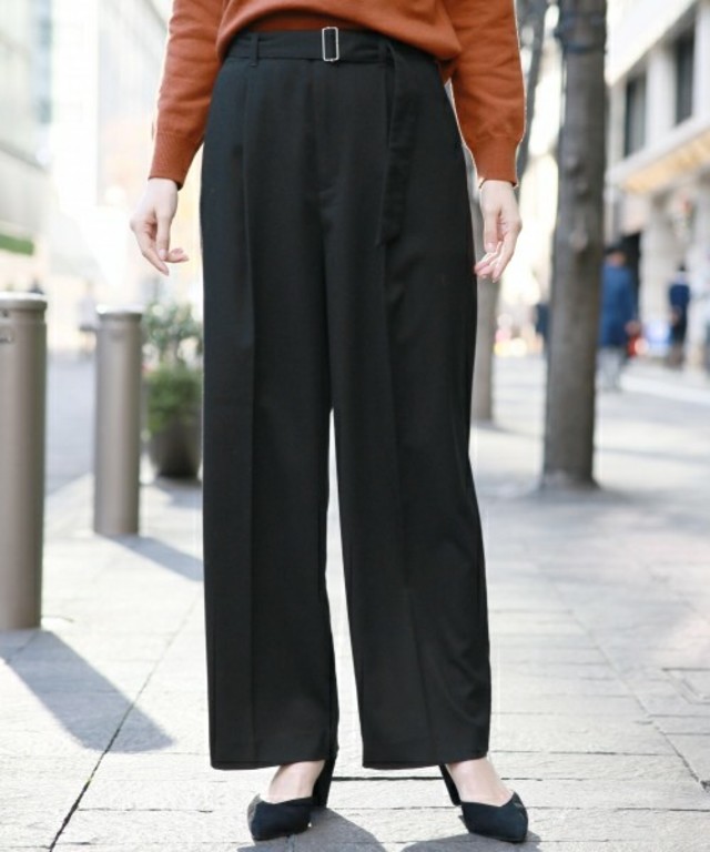 TRベルトツキワイドパンツ2