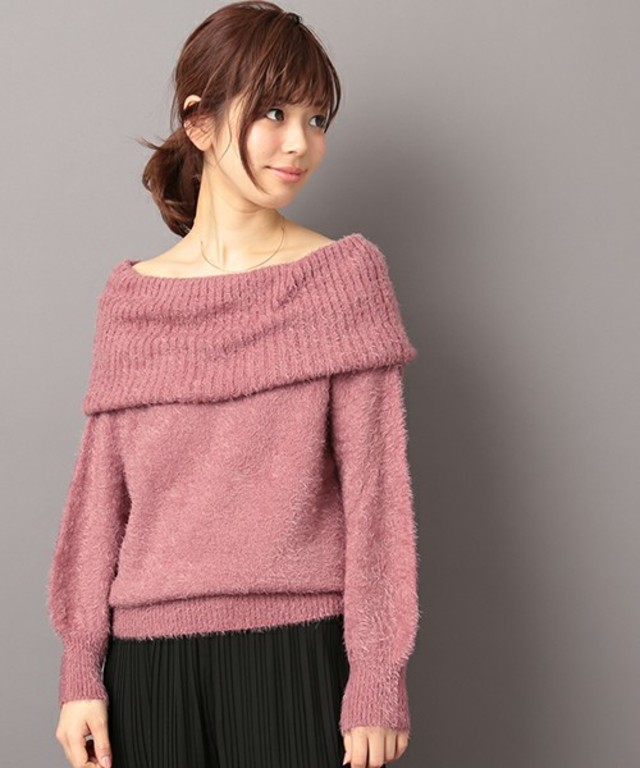 natural couture  シャギーふんわりオフショル