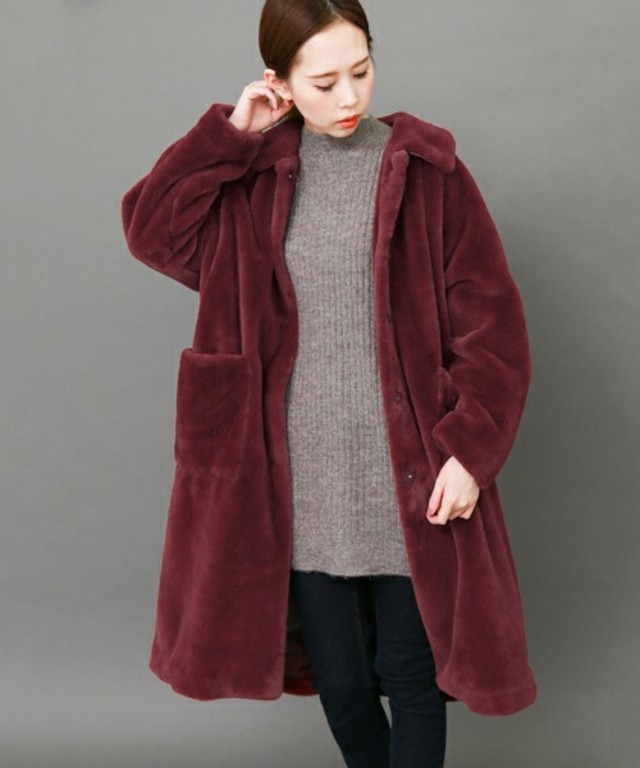 フェイクファーコート