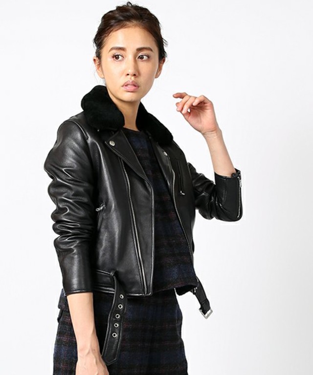 FREAK'S STORE 2wayシープレザーライダースジャケット