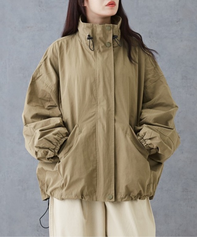 ドルマンスリーブスタンドカラージャケット