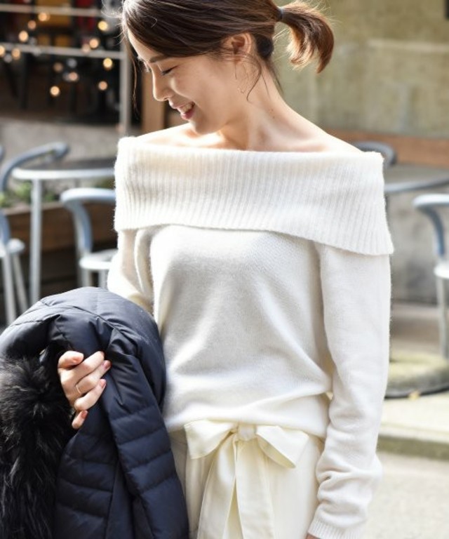 Spick & Span コーラル オフショル プルオーバー