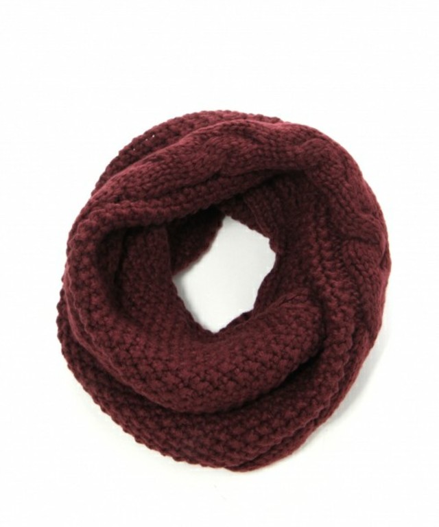 RAGEBLUE ケーブルニットスヌード