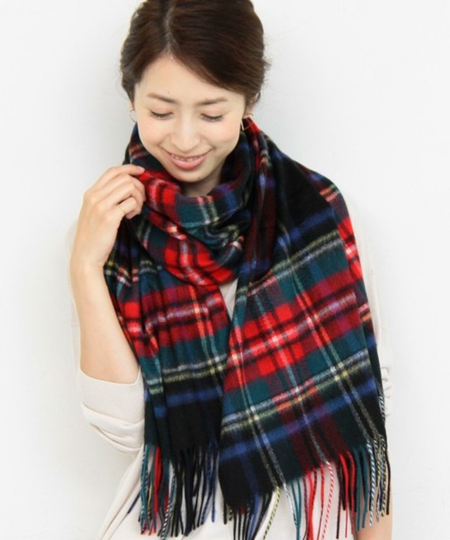 BEAUTY&YOUTH UNITED ARROWS　カシミヤチェックストール