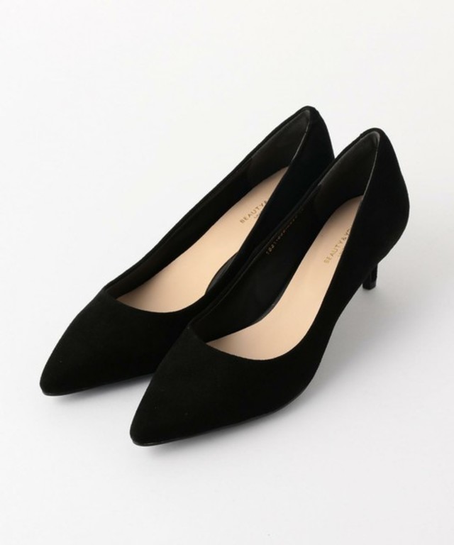 BEAUTY&YOUTH /スエード ポインテッドトゥパンプス