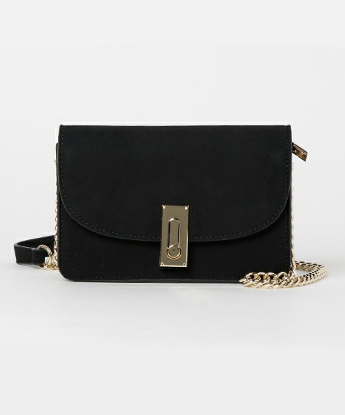 PLAIN CLOTHING/スエードチェーンショルダーバッグ