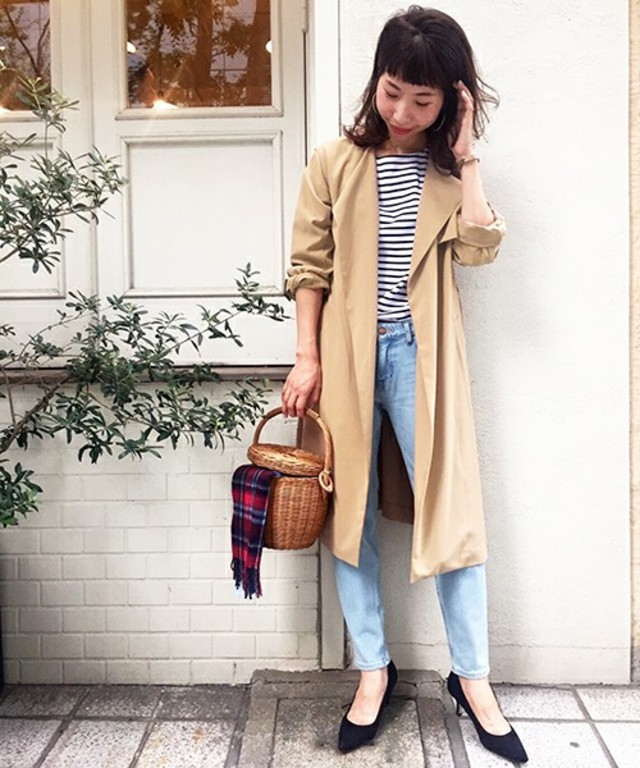 ノーカラートレンチコート / le.coeur blanc