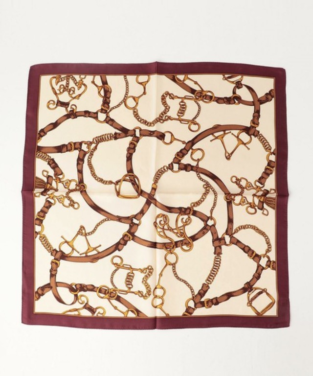 BEAUTY&YOUTH UNITED ARROWS/ベルトプリントシルクスカーフ