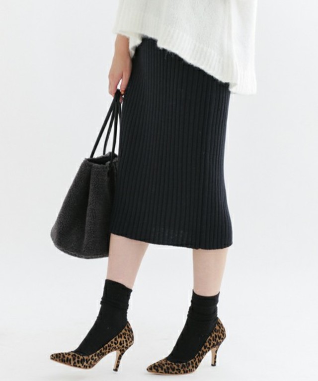 Sonny Label ワイドリブニットタイトスカート