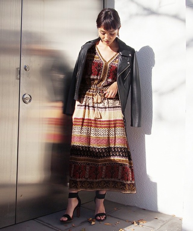 Ungrid  アフリカンプリントワンピース