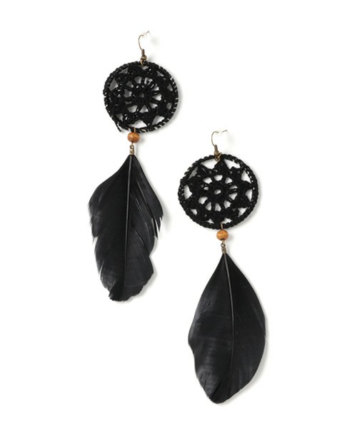 goa  ドリームキャッチャーフェザーピアス