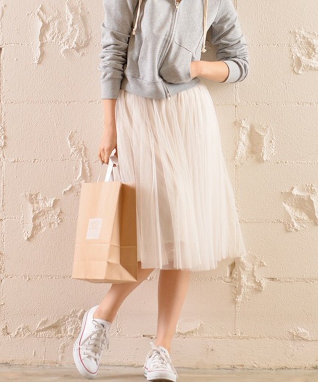 coca ふんわりチュールスカート