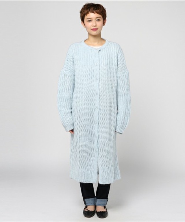 ローゲージ2WAYロングニット