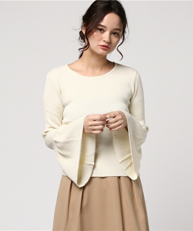 who's who Chico　ベルスリーブニットプルオーバー