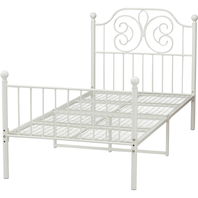 エレガントなシングルパイプベッド(テフ)