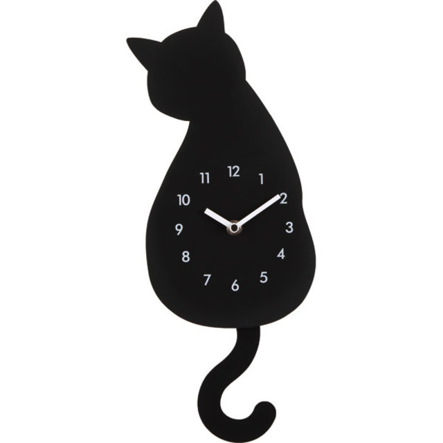 振り子時計(クロネコ)