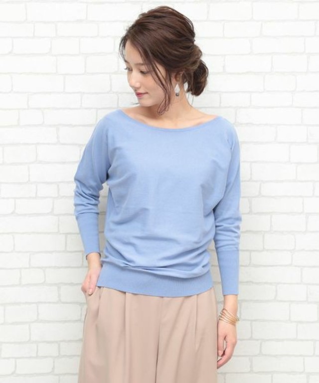 VIS/オーガニックコットンドルマンプルオーバー