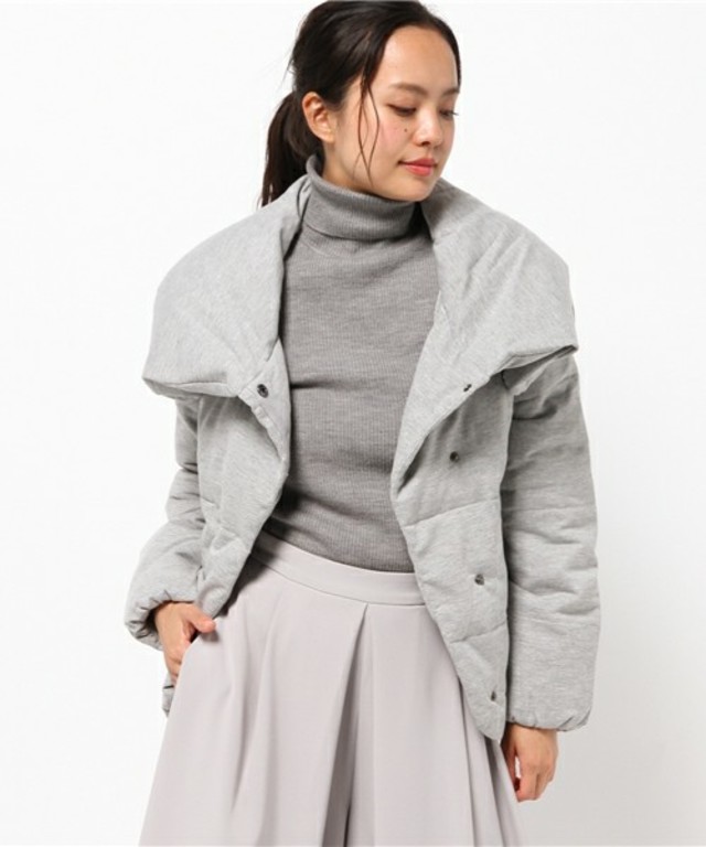 裏毛レース柄裏ショートダウン