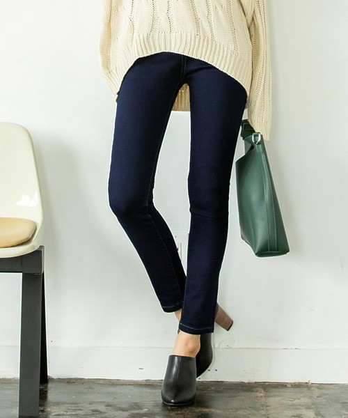 Re:EDIT ヴィンテージ風デニムパギンスボトムス