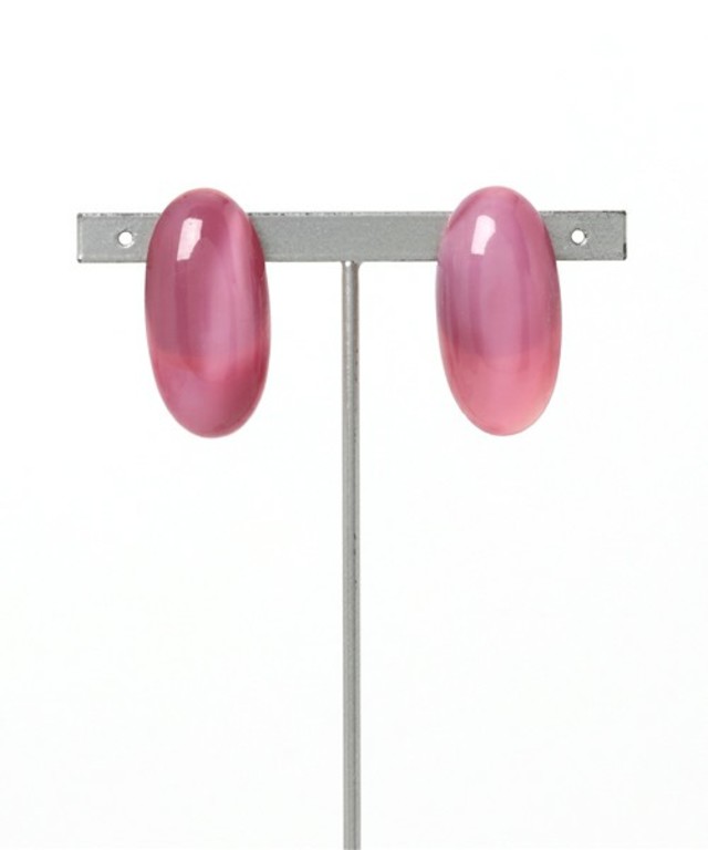 Demi-Luxe BEAMS / パリガラスムーンイヤリング