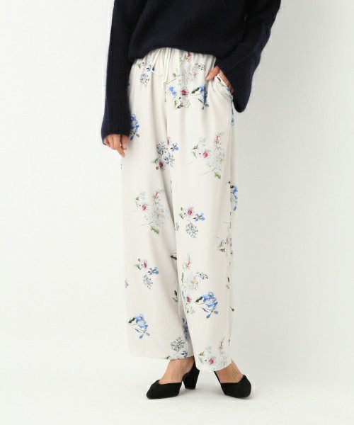 apart by lowrys デシンフラワープリントパンツ