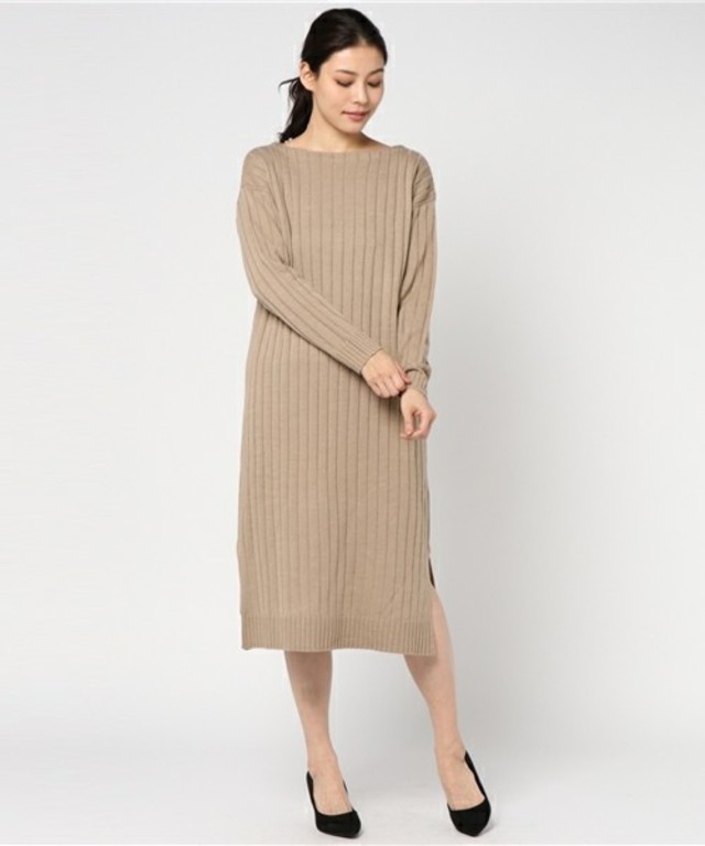 Lugnoncure リブ編みワンピース