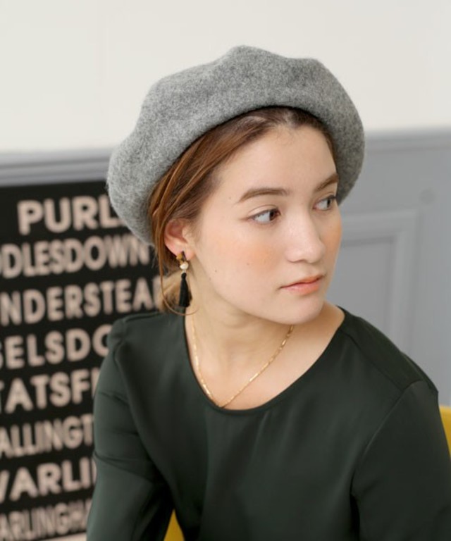 select MOCA　ウール混フェルトベレー帽