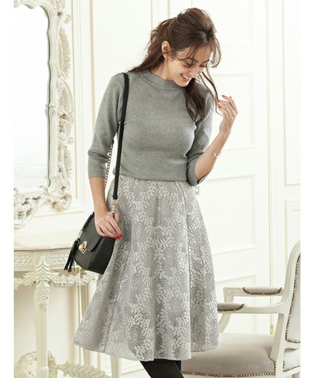 fifth  レースデザインタックスカート