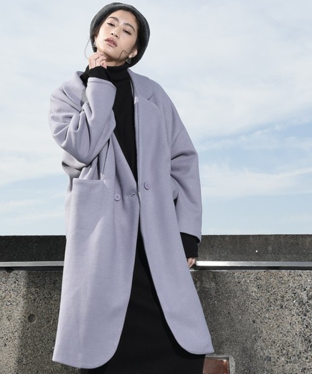 amorous insense/配色レザーコート