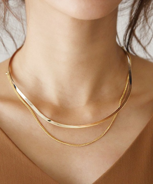 STYLE DELI チェーン付きメタルチョーカー