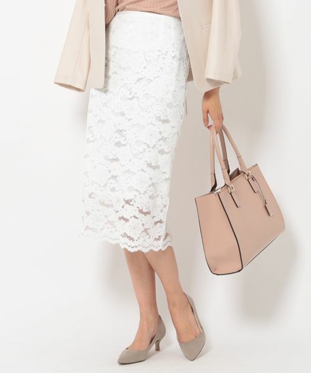 ROPE'　コードレースタイトスカート