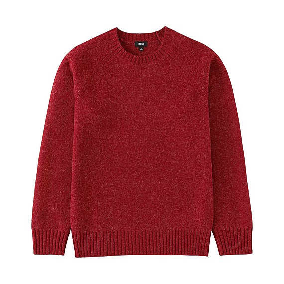 ボイルドウールクルーネックセーター