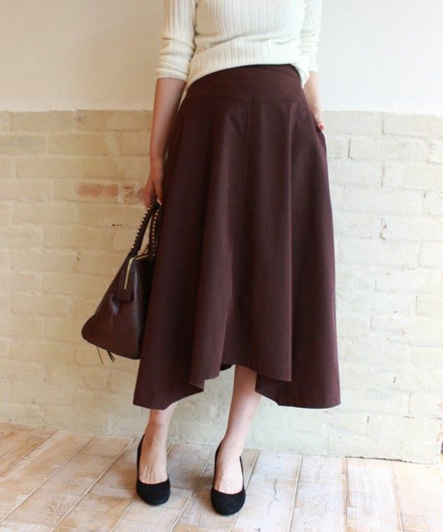 IRREGULAR HEM スカート