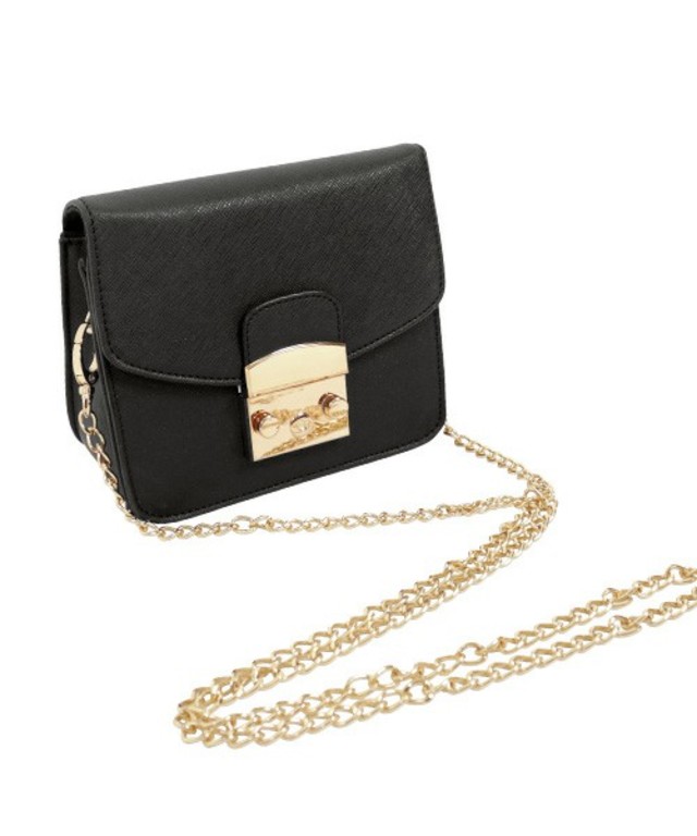 2wayチェーンショルダーミニバッグ