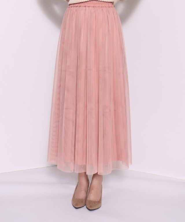 リバーシブルチュールスカート