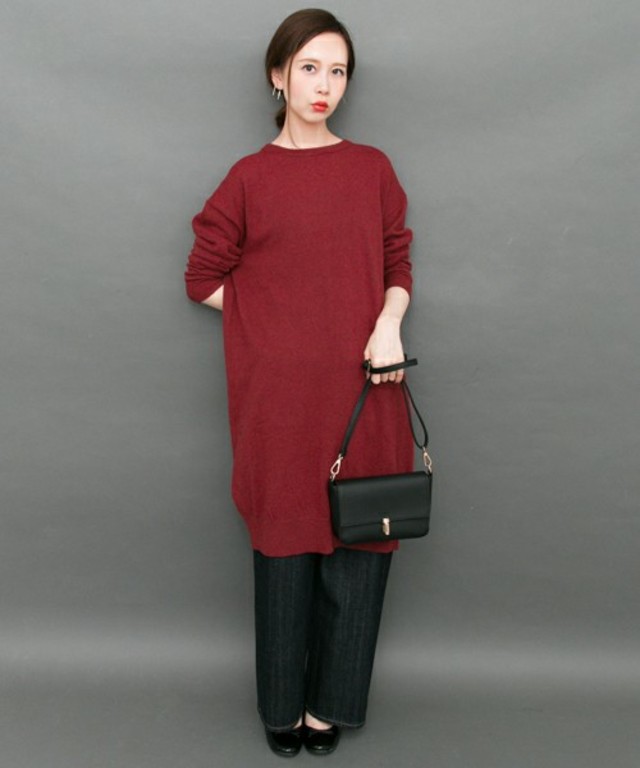 KBF ニットコクーンワンピース