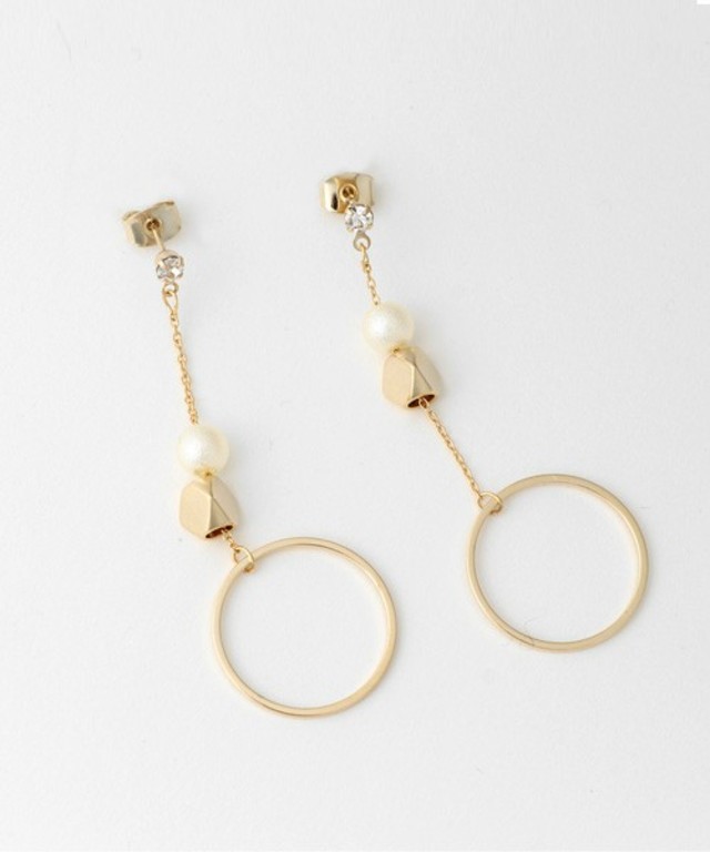 チェーンリングピアス【PLAIN CLOTHING】