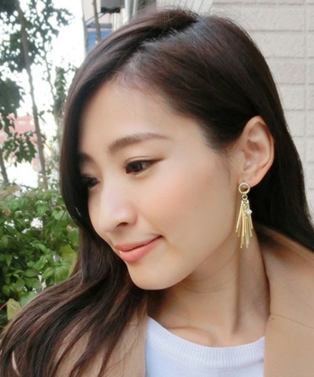 スティックピン フリンジピアス