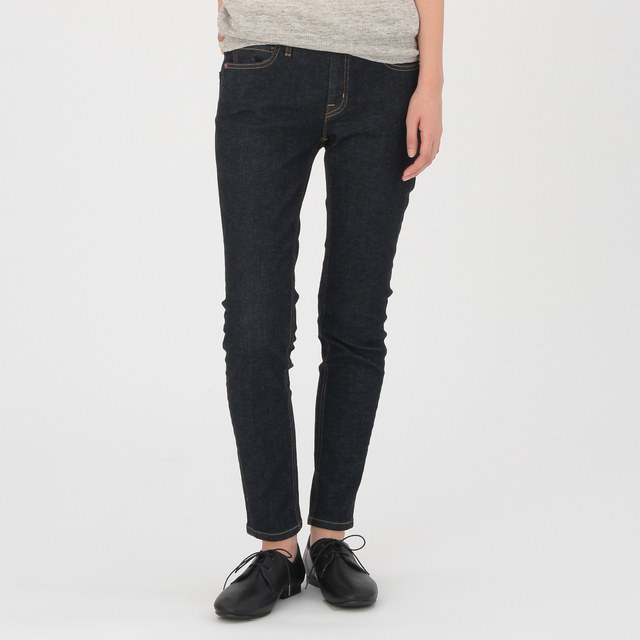 無印良品　オーガニックコットンスーパーストレッチデニム　スキニー　アンクル丈