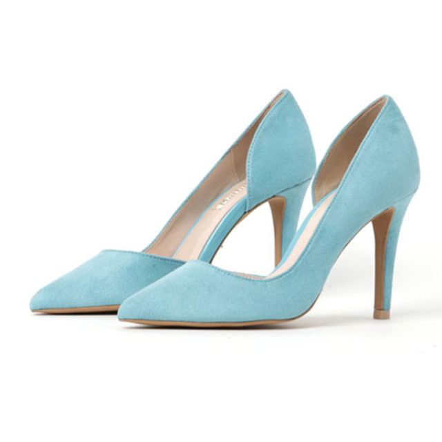 サイドオープンポインテッドパンプス