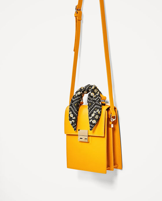 スカーフ付きシティバッグ