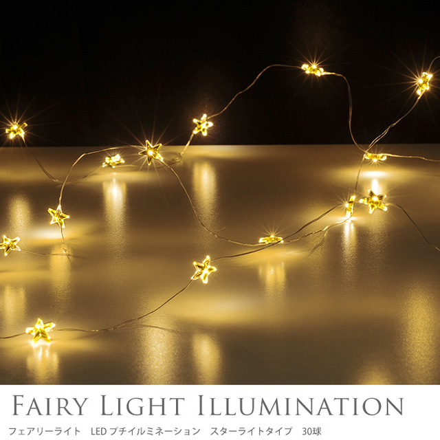 フェアリーライト　LED プチイルミネーション　スターライトタイプ　30球