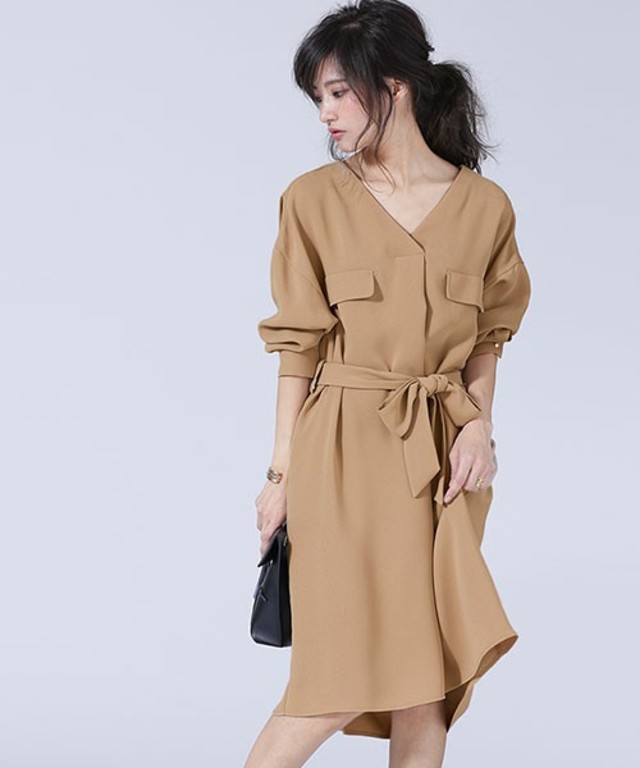 nano・universe　ハシゴレースとろみワンピース