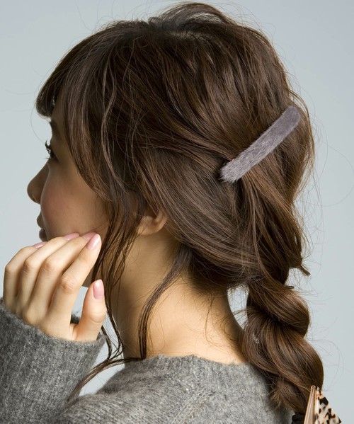 スティックフェイクファーバレッタ【PLAIN CLOTHING】